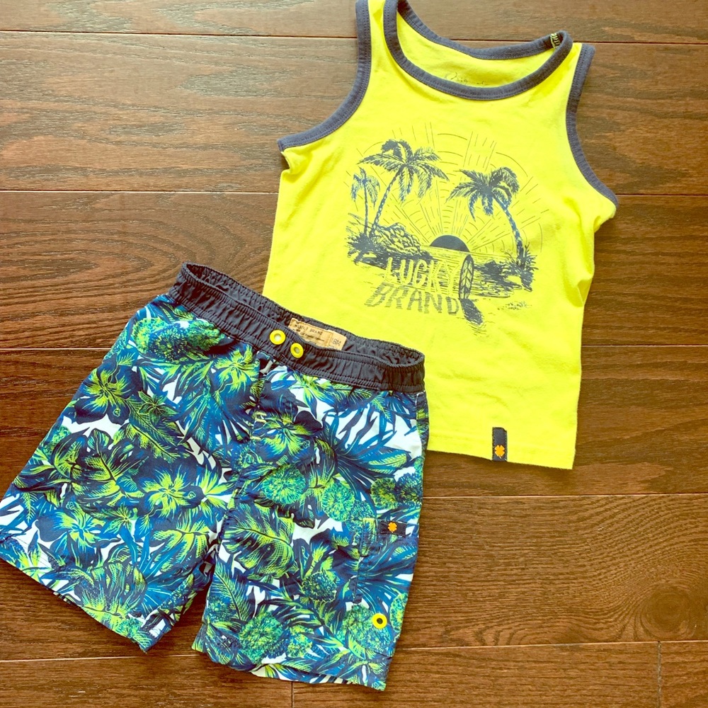Lucky Brand  Swim Trunks.